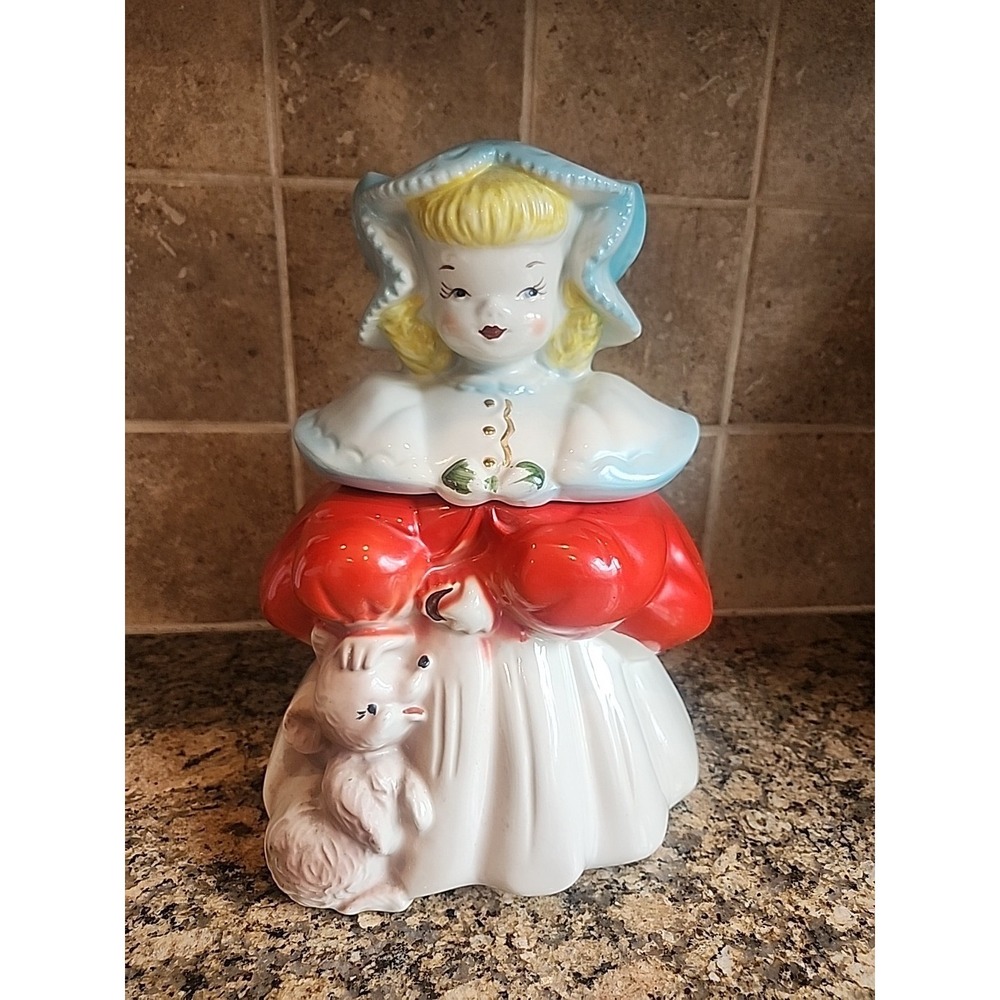 GOLDILOCK'S Vintage1940's Cookie Jar REGAL CHINA Pottery No Chips Or Cracks